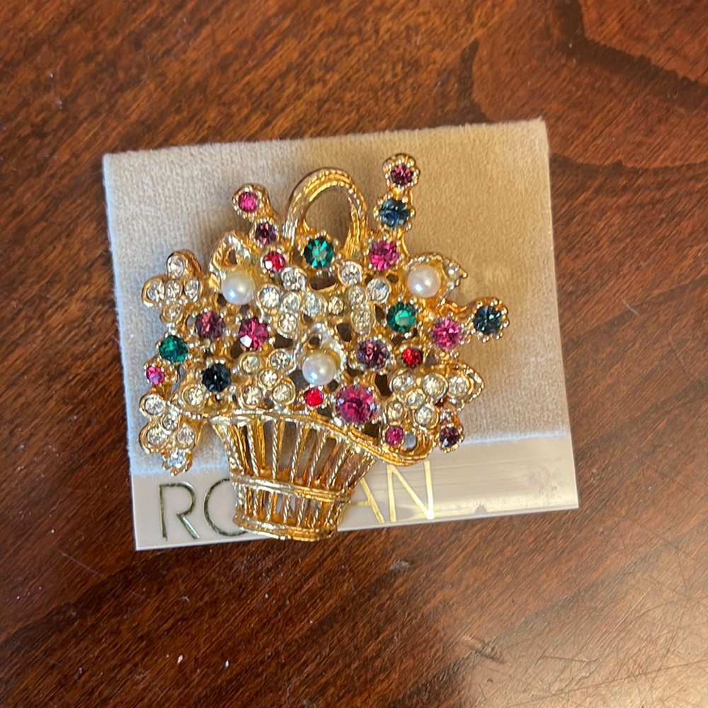 Roman Broach, basket of flowers